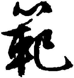 範,文徵明,書法字典
